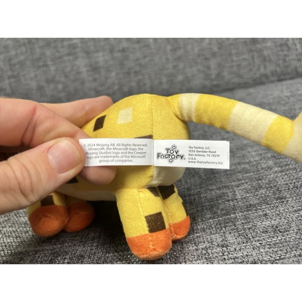 Minecraft Ocelot Small Plush Doll Stuffed Toy Yellow Cat Figure Animal